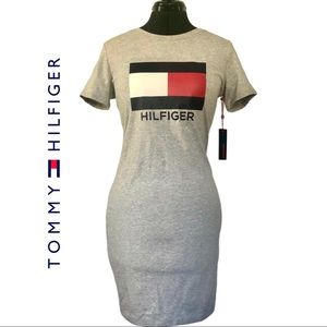 Tommy Hilfiger | T-shirt Dress Gray with logo | Size: M